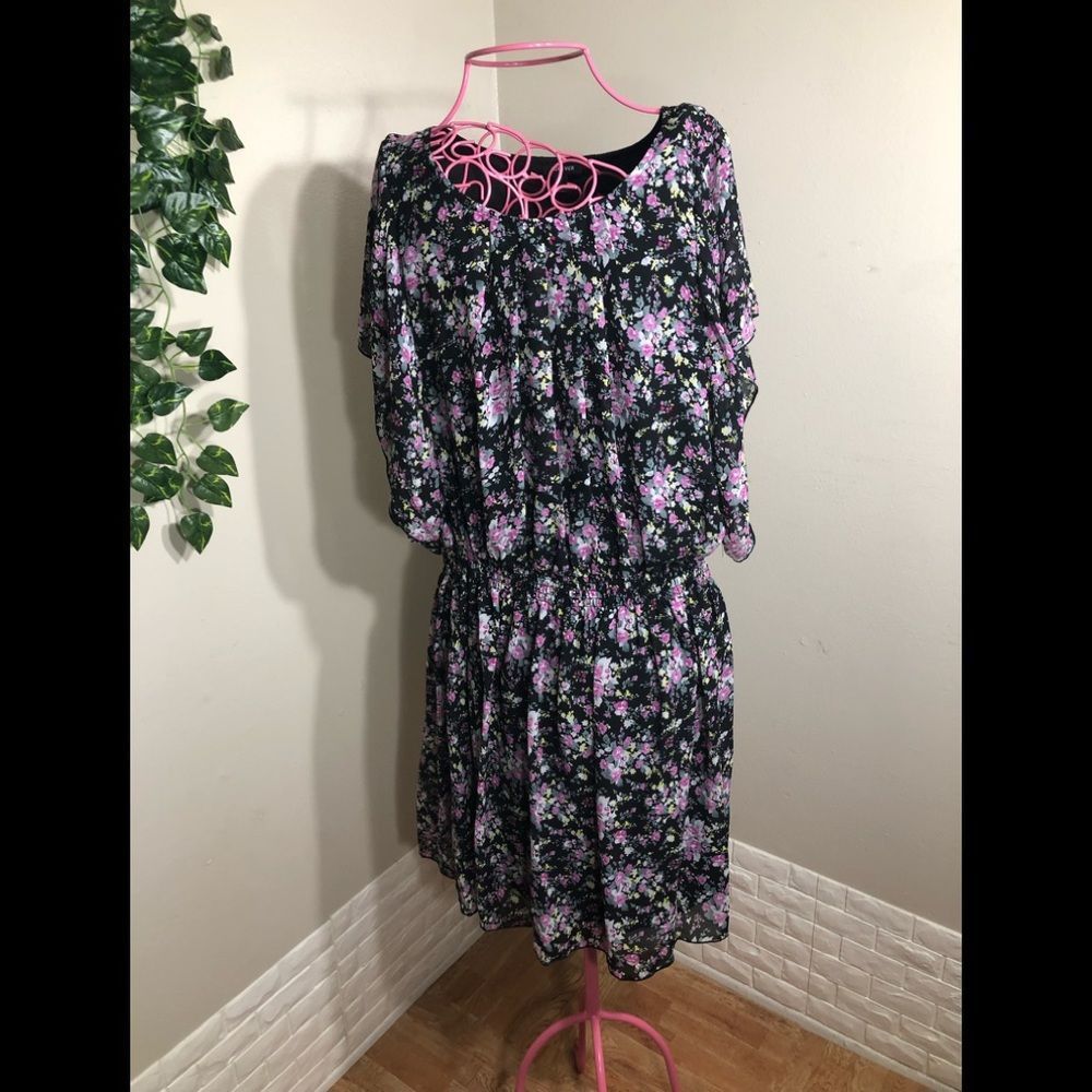 Forever sheer floral dress